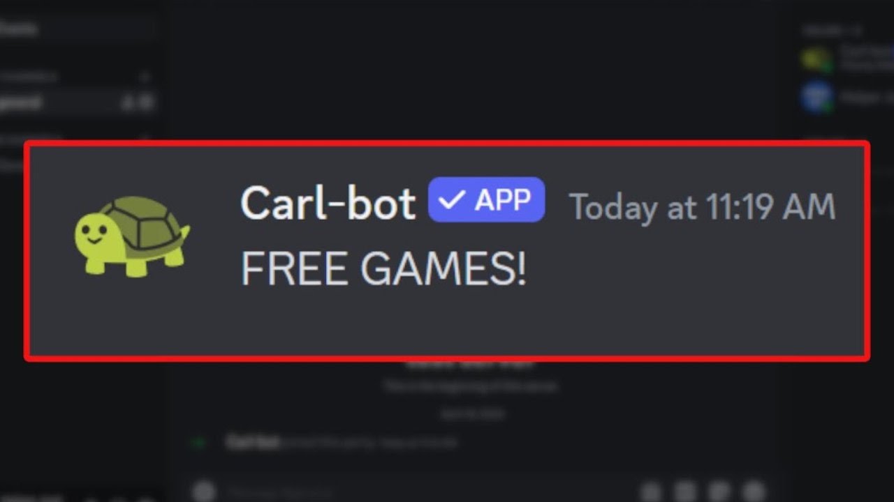 Уведомления о бесплатных играх на сервере Discord (РУКОВОДСТВО)