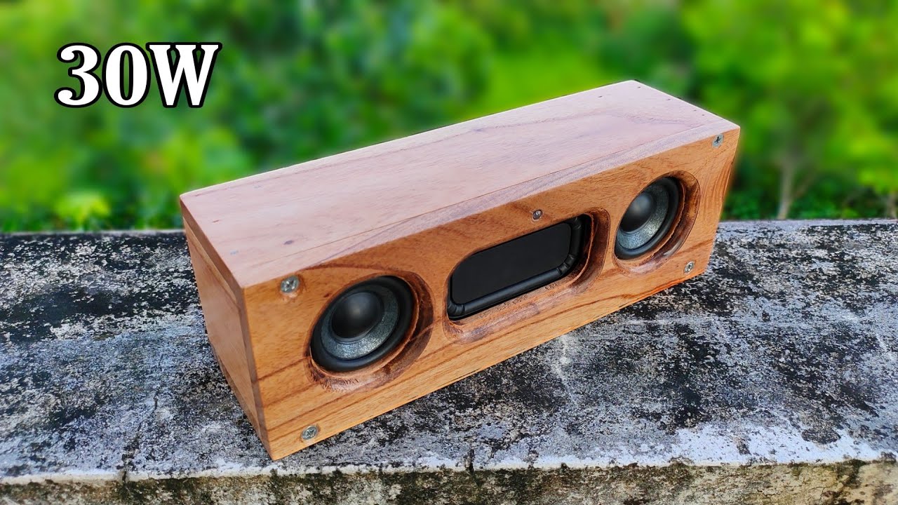 Chế loa Bluetooth bằng gỗ