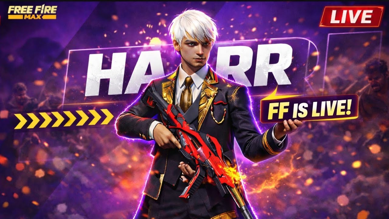 Hacrr FF is live :- Today I will go to Heroic in Cs rank, in Telugu live