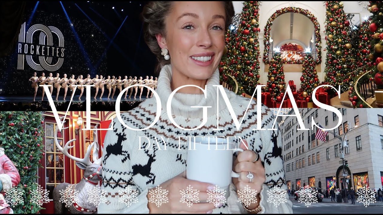 Exploring Downtown New York At Christmas 🎄 The Rockettes, Fifth Avenue Shopping + NYC Best Pizza?!