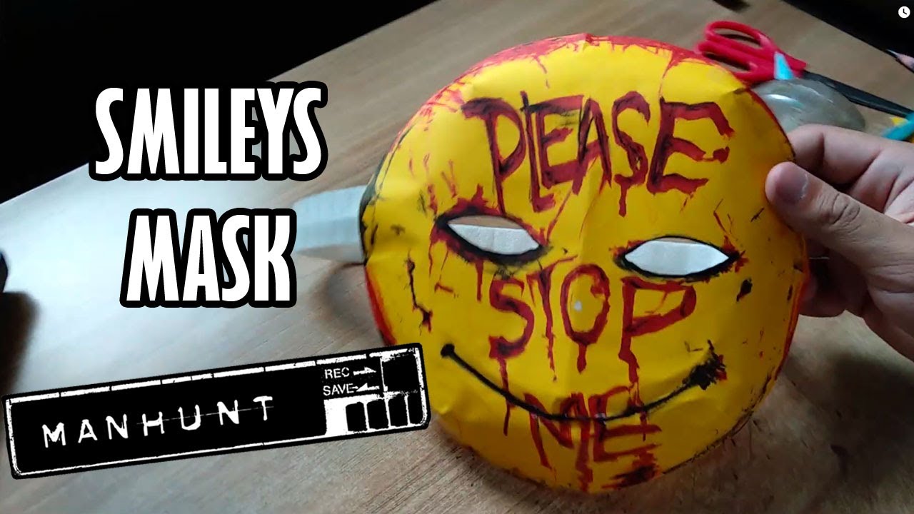 Как сделать маску Смайли из бумаги | Easy Horror DIY