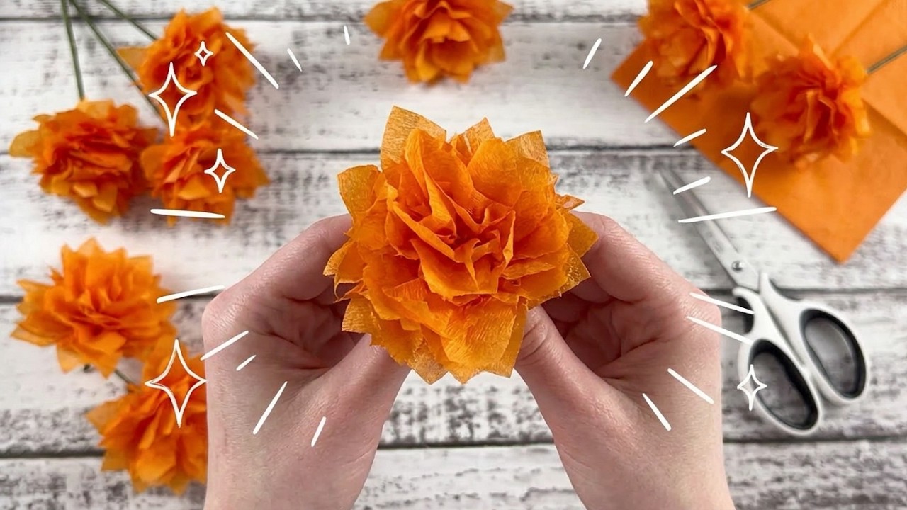 IDEAS FACIL! Bonitas flores hechas con servilletas de papel