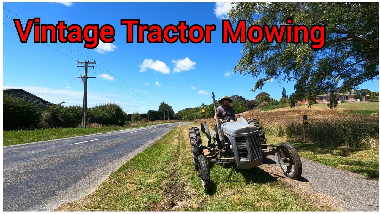 Mowing With My TEA20 Ferguson Tractor & Vintage Slasher Mower Attachment ~ Great For Lifestyle Block