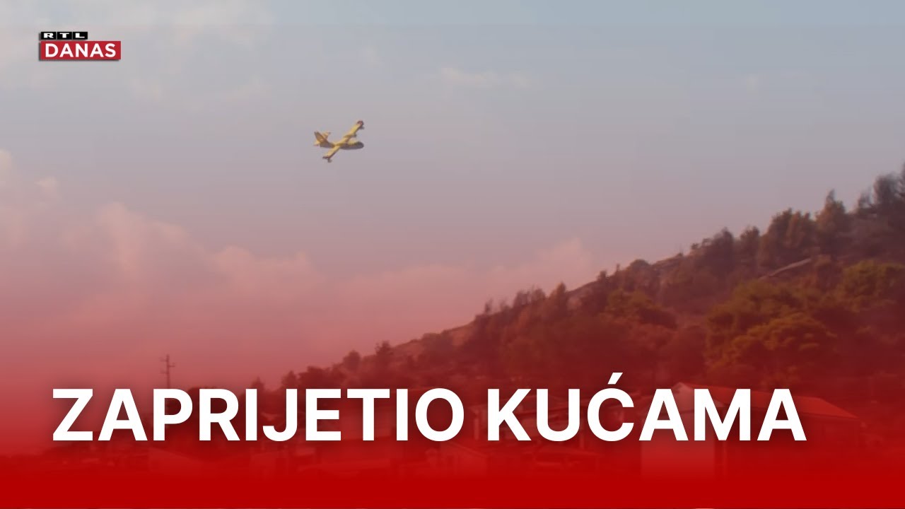 Usred noći veliki požar kod Omiša! Bježali mještani i turisti, jutros stigli kanaderi | RTL Danas