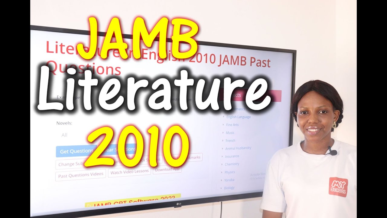 JAMB CBT Literature in English 2010 Past Questions 1 - 20