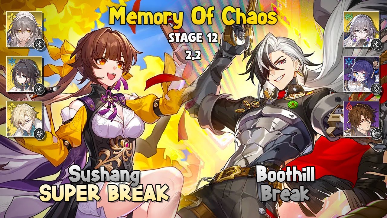 MOC 12 - E6 Sushang Super Break & E0S1 Boothill Break - Honkai: Star Rail 2.2