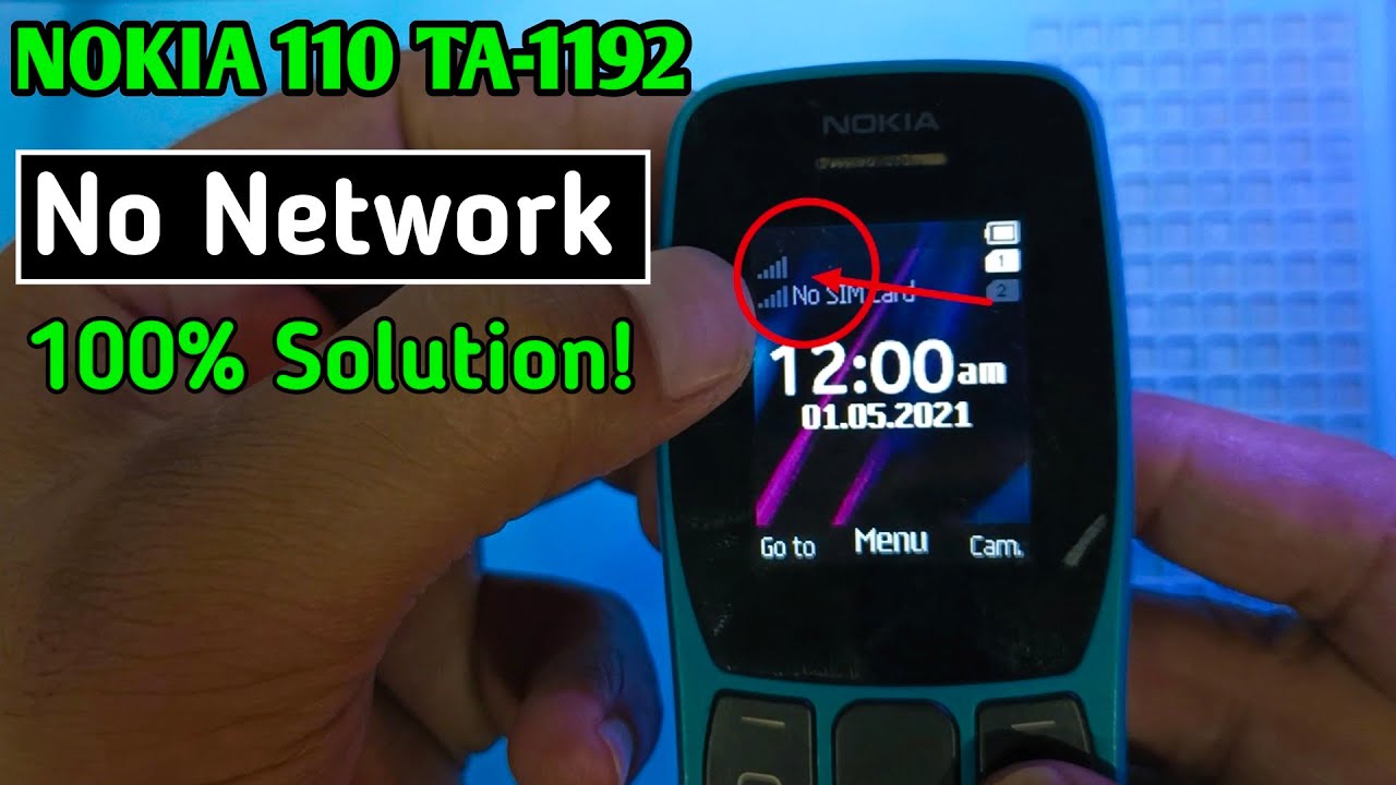 Nokia 110 Ta-1192 No Network Solution | Nokia 110 No Service how to fix 100% Solution