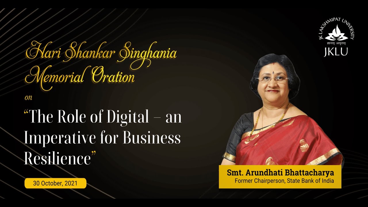 Smt. Arundhati Bhattacharya | JKLU Laureate Award 2021