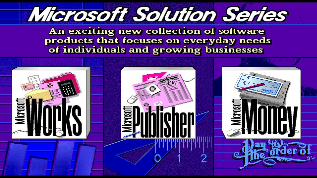 Microsoft Solution Series (Works/Publisher/Money) Demo - 1991/08