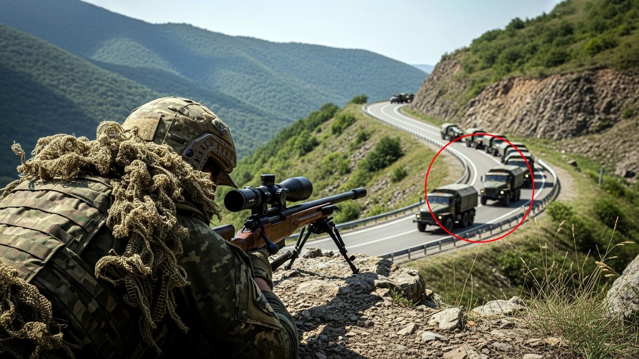 Российская колонна, перевозившая северокорейские войска, была уничтожена украинским снайпером
