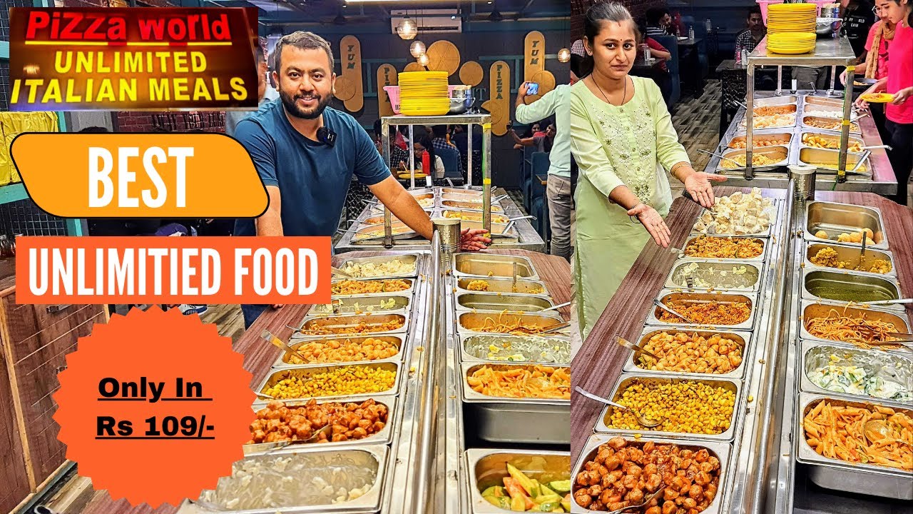 UNLIMITED FOOD Buffet in Rs109 | Unlimited food Jaipur | Pizza World Jaipur | Jaipur food