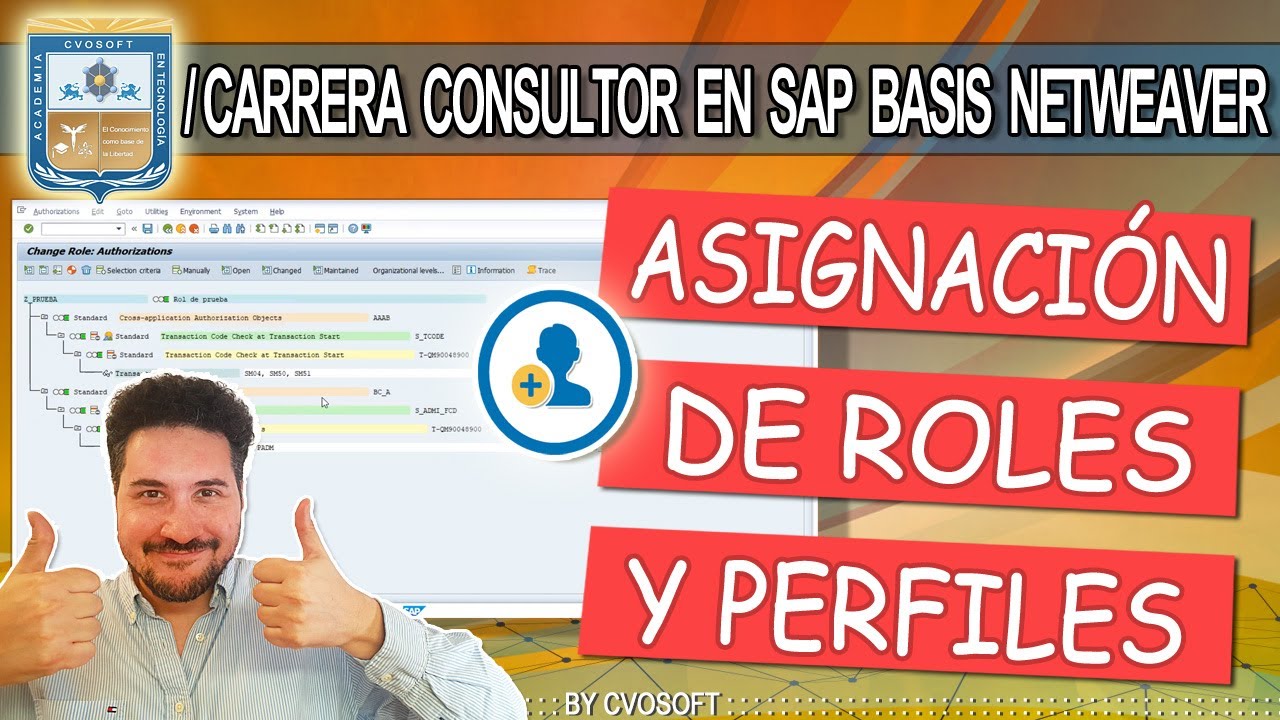 🎓SAP BASIS 2025 ►Asignación de Roles y Perfiles | CVOSOFT