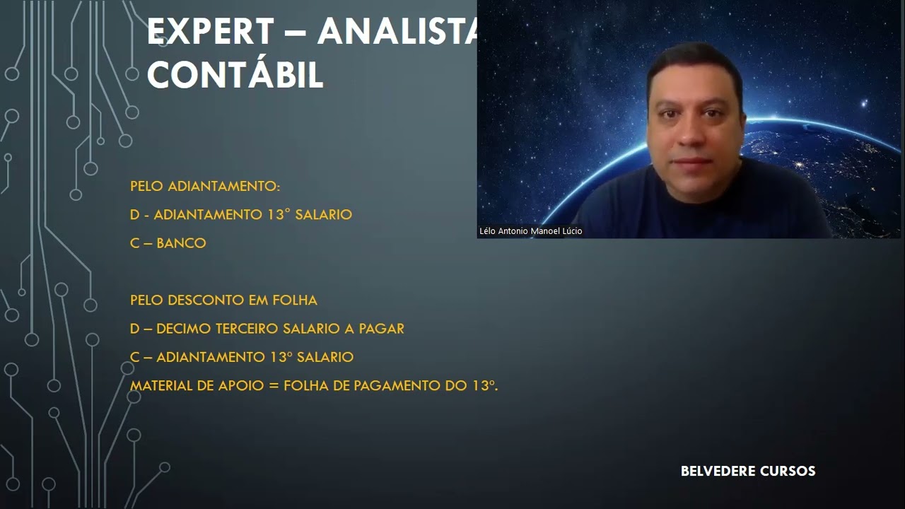 EXPERT CONTABIL AULA 09   ADTO 13SALARIO