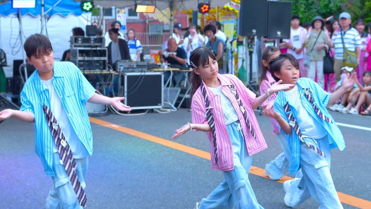 ダンスエリアFame（Jr.J-POP＆K-POPクラス）「Funkify You ～ Love Potion ～ Countdown!」＠ひたちなか おもてまち七夕まつり 2025/07/05