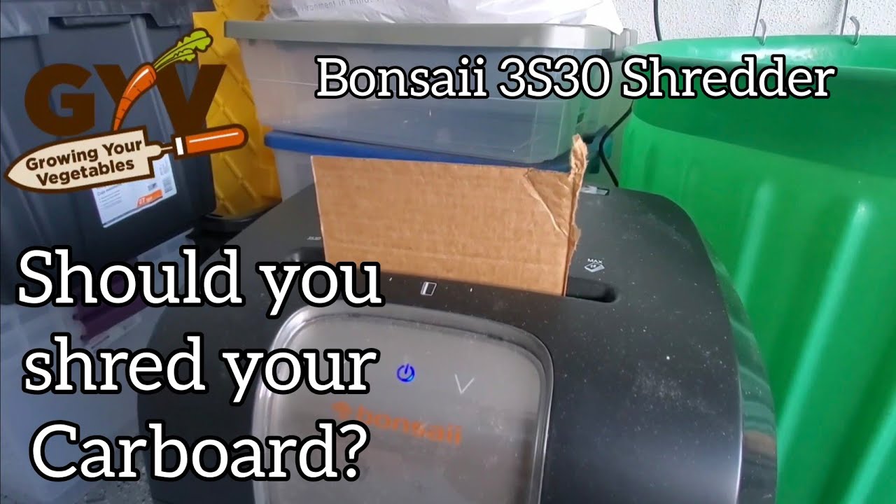 Should you shred your Carboard? Bonsaii 3S30 shredder Review.