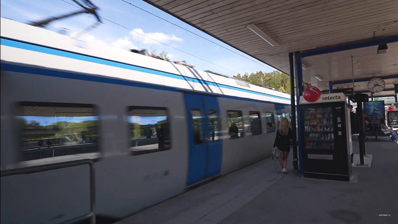 Sweden, Stockholm, train ride from Tumba to Märsta