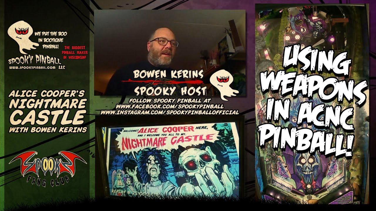 Alice Cooper's Nightmare Castle Pinball Tutorial, With Bowen Kerins