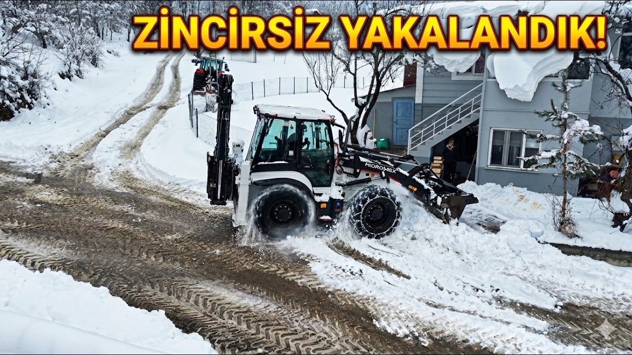 СНЕГ В МАРТЕ! | Massey Ferguson & Hidromek