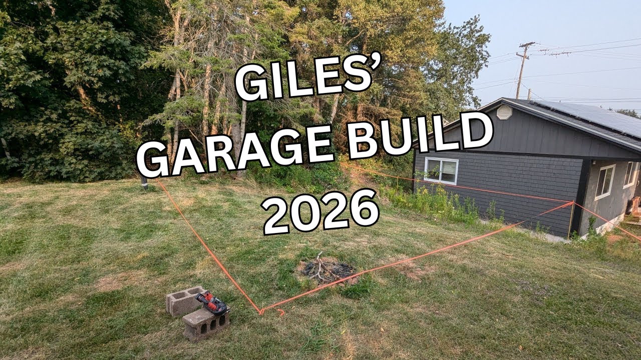 I'm finally building a garage 