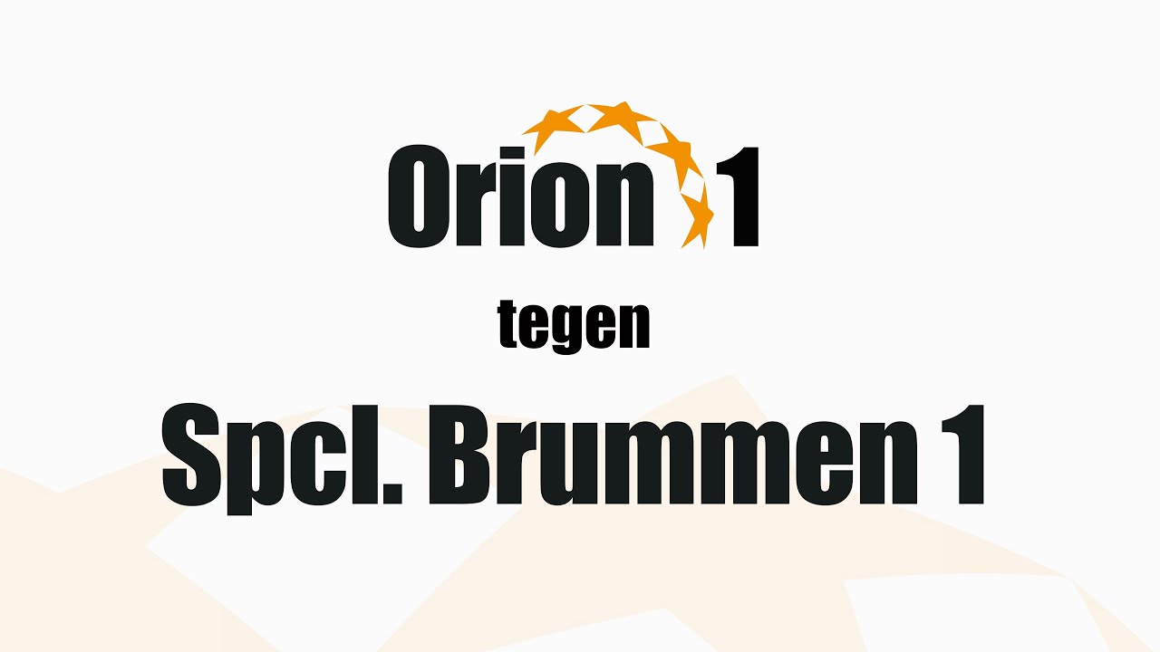 Orion 1 vs Spcl. Brummen 1 (14 okt 2025)