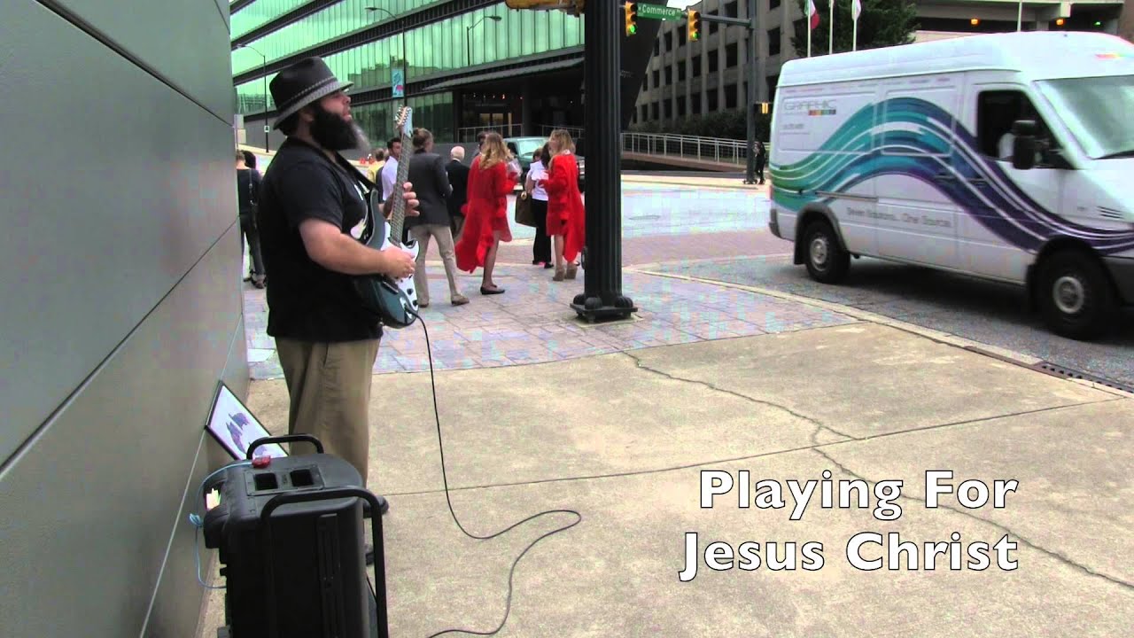 WIilly Booger Playing some Blues Guitar on Street