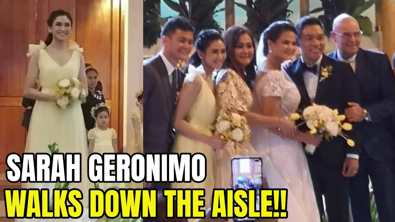 Look! SARAH GERONIMO Walks Down the Aisle WEDDING of Georgia Guidicelli!!