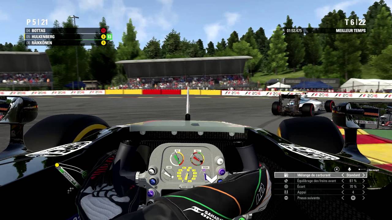F1 2016 - 50% Belgium GP - An Awesome Start [AI Legend - Formation Lap - Crash]
