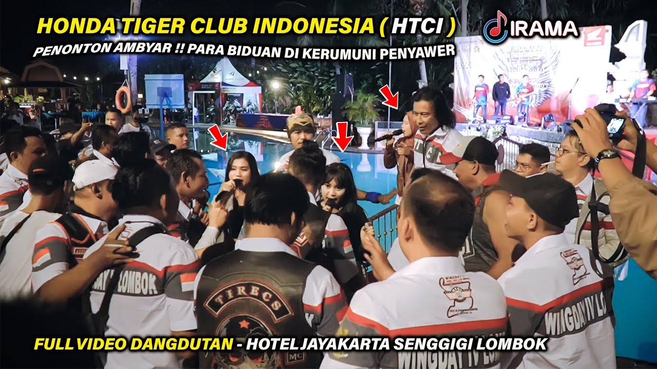 FULL IRAMA DOPANG DANGDUTAN DI HOTEL JAYAKARTA SENGGIGI LOMBOK ACARA HONDA TIGER CLUB INDONESIA HTCI