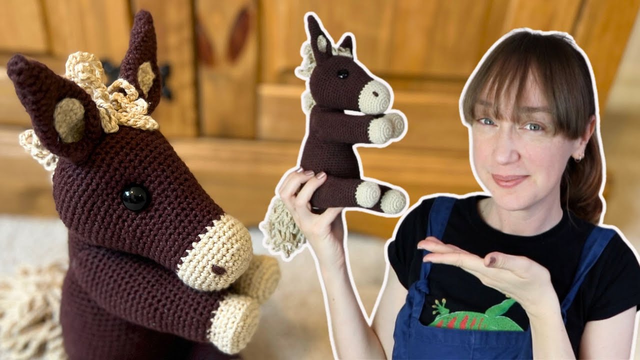 New Amigurumi CROCHET Horse Pattern (with Tutorials!)