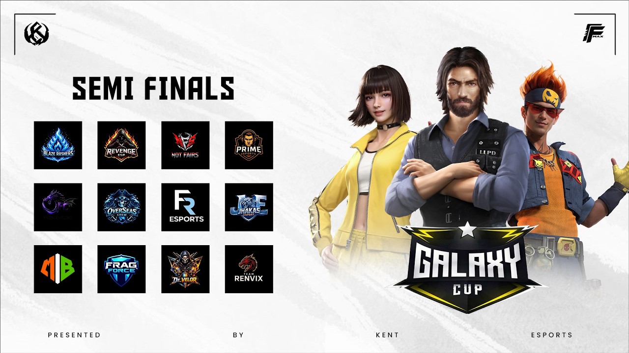 🔴[HINDI] 🔥 GALAXY CUP SEASON 1 | Semi Final Round [ Group B ]🔥#freefirelive #tournamentlive