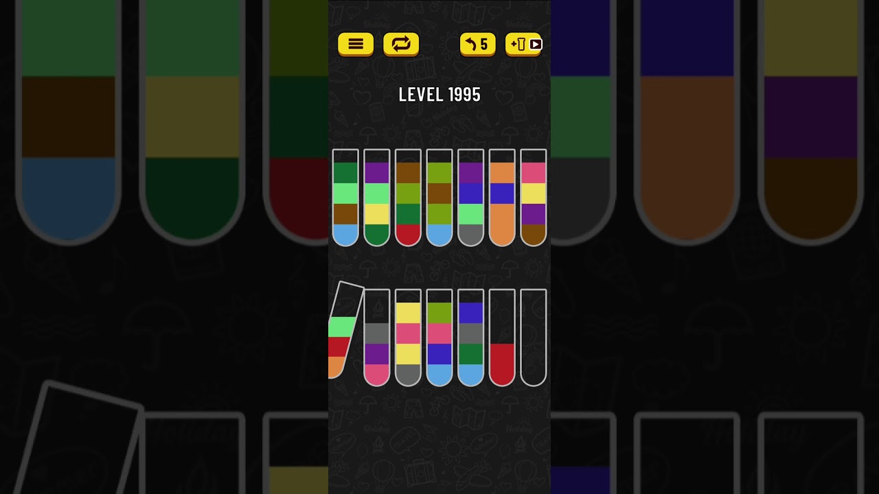 Water sort puzzle level 1995