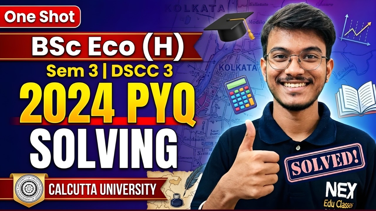 BSc Economics Sem 3 | Microeconomics 2 | 2024 PYQ Solutions (DSCC 3)