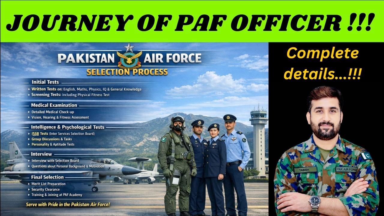 How to be an Officer in PAF | Complete Details    #paf