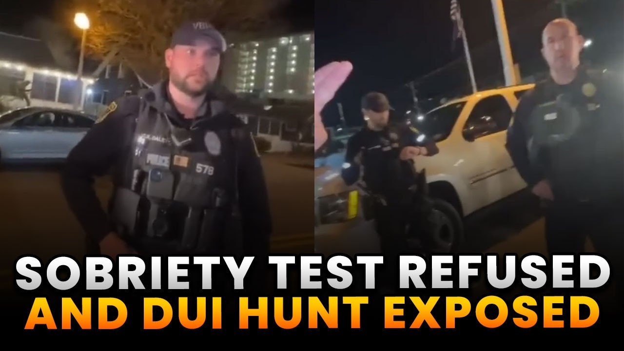 Этот мужчина отказался от всех тестов на трезвость и сорвал проверку на DUI сотруднику полиции