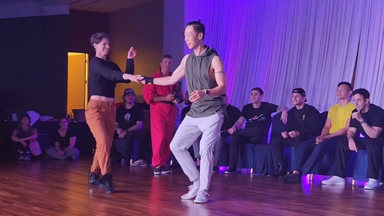 Novice Winner Sean Hahm & Emeline Rochefeuille - Winner J&J Korean Open WCS 2024