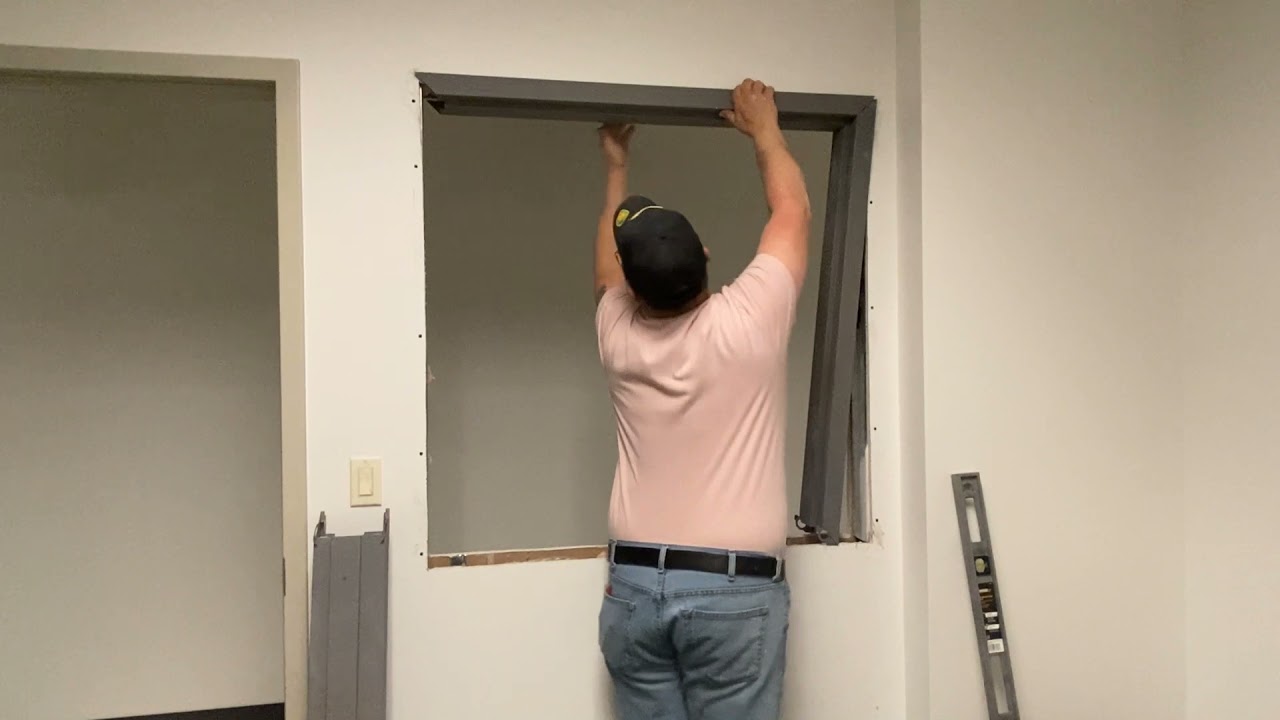 How to install a Knock Down Hollow Metal Window Frame