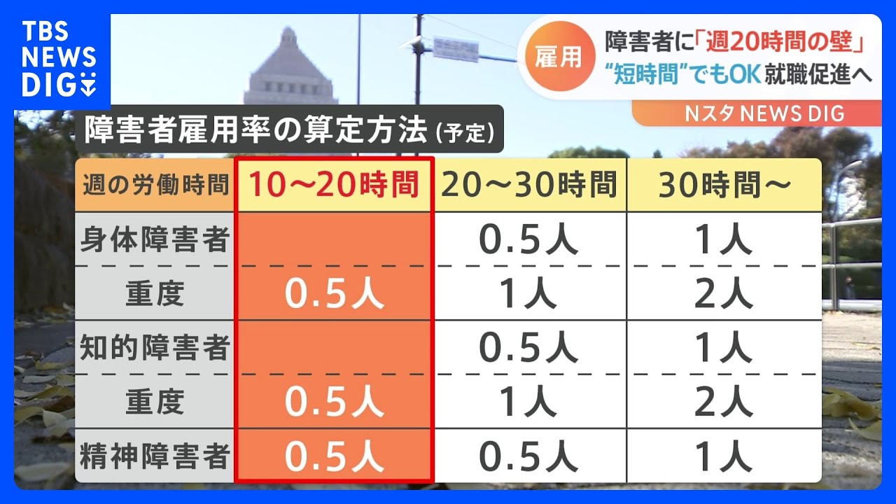 障害者雇用に“改革”　短時間で自分にあった働き方が可能に？　統合失調症と闘う男性「念願の制度」　企業からも期待の声｜TBS NEWS DIG