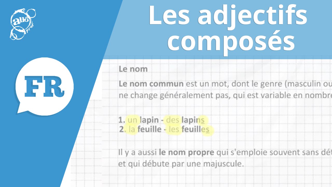 Allô prof - L'accord des adjectifs composés
