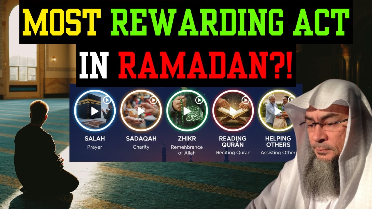 What is the most recommended act of worship to perform in Ramadan? #quran #islam #assimalhakeem