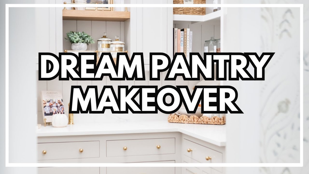 Dream Pantry Makeover with an *INSANE BEFORE AND AFTER* + Pantry Organization