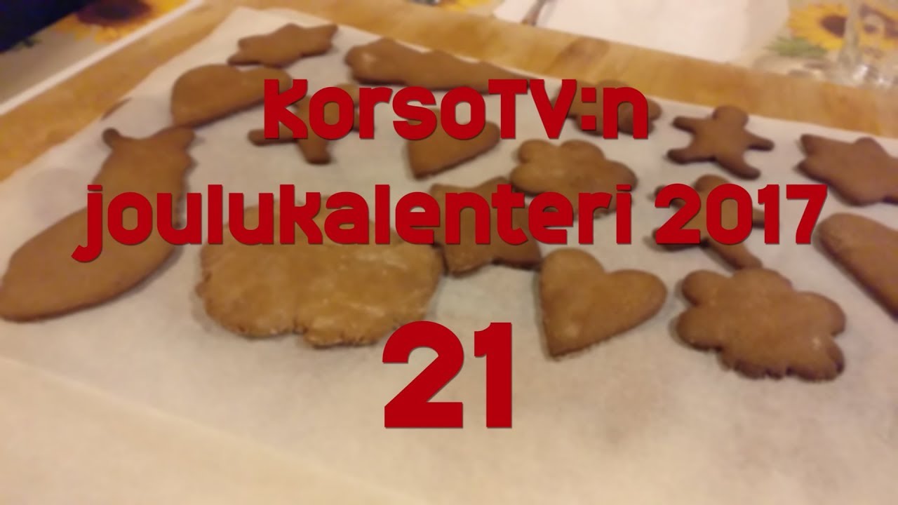 KorsoTV:n joulukalenteri 2017 - 21: Piparkakut valmiista taikinasta