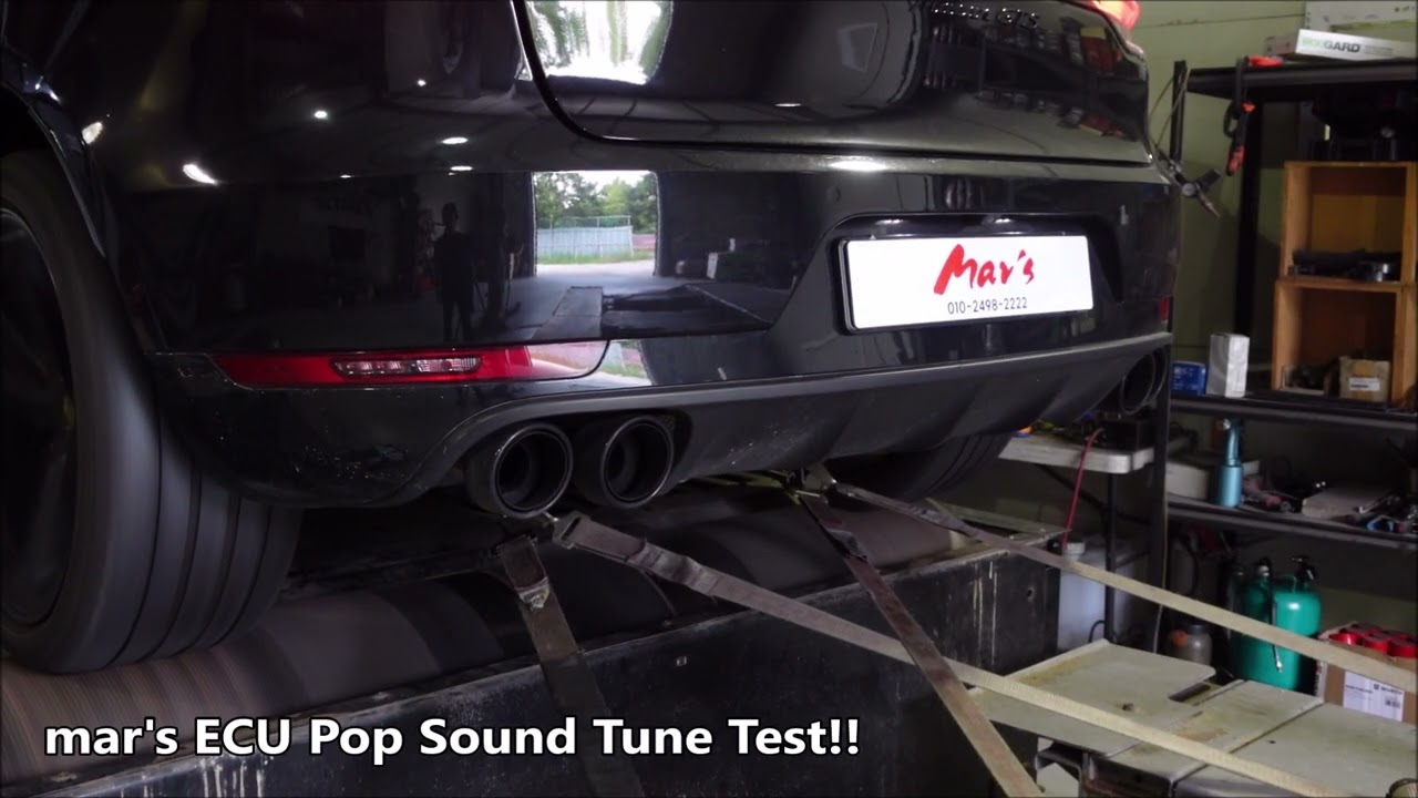 2015 Porsche 95B Macan 3.6 Turbo mar's ECU Pop Sound Tune Test!!