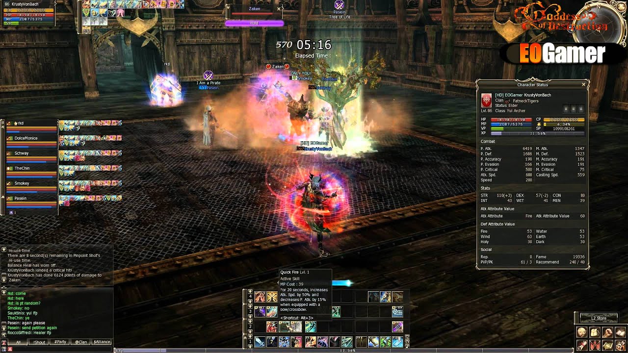 Lineage 2 Raid Boss l New Zaken instance video with awakened players ( Level 83 )