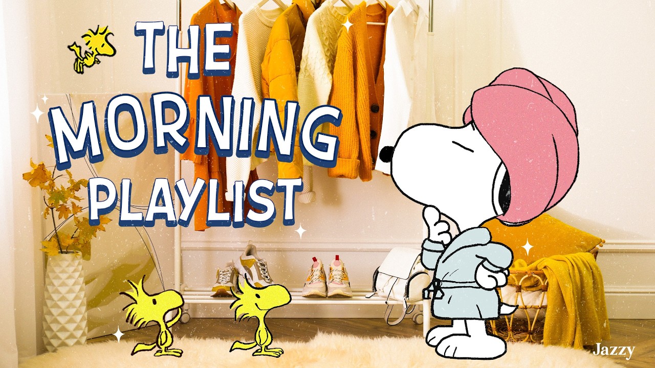 Cozy Start with Snoopy Morning Jazz ☀️🌼| Warm Coffee Jazz for a  Relaxing Mind by Jazzy