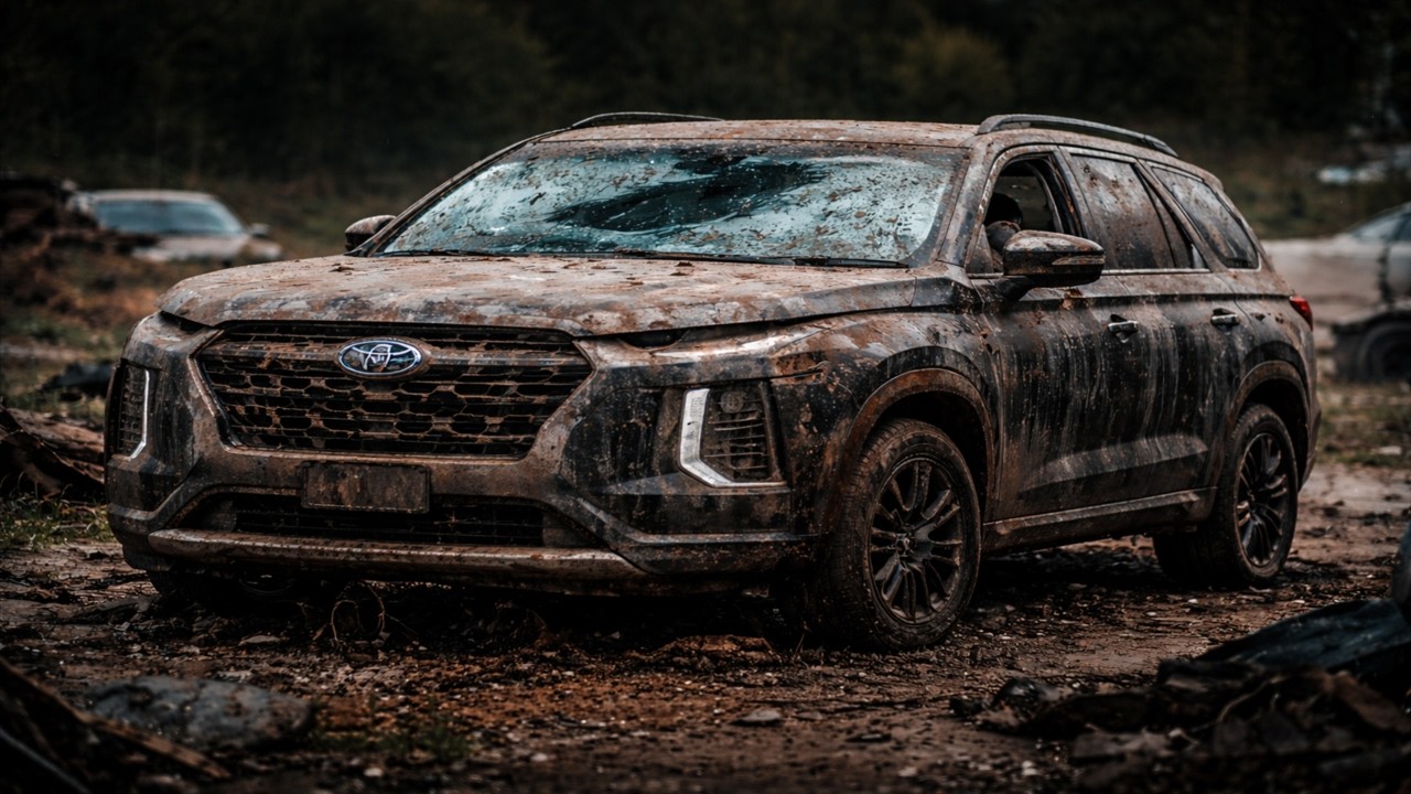 Restoring the 2026 Hyundai Palisade Black: Abandoned and Severely Damaged