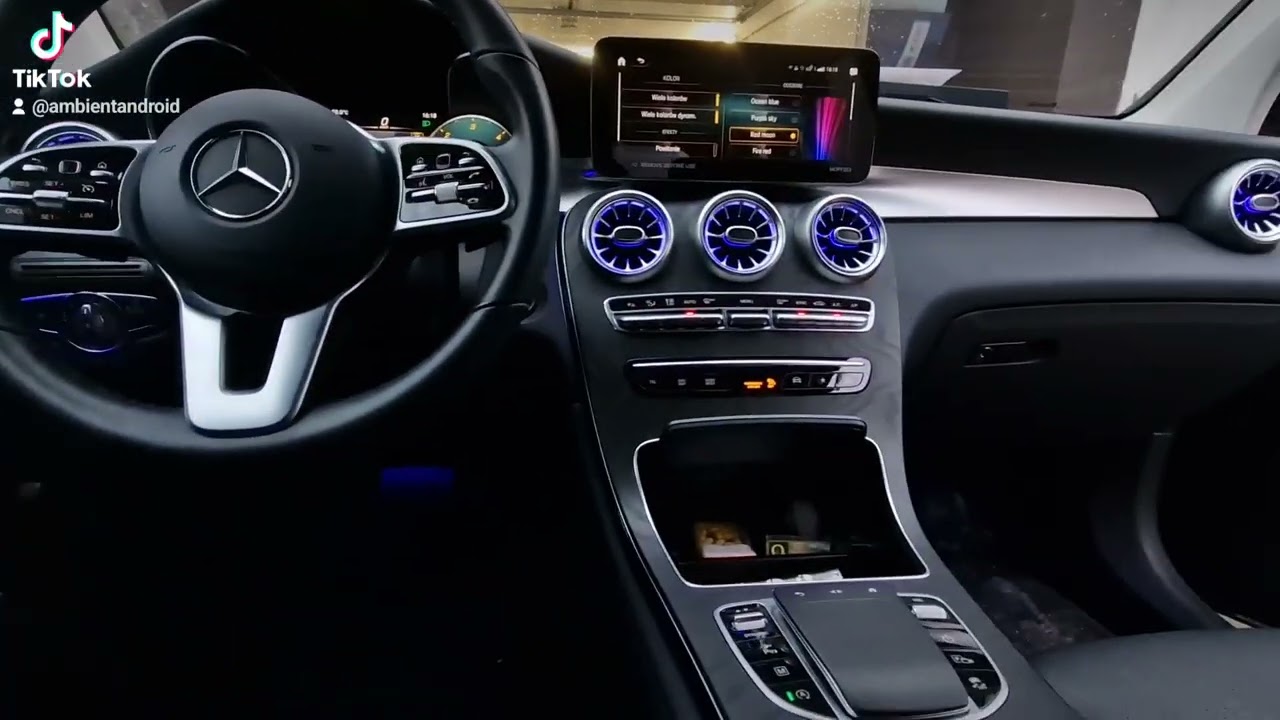 Oswietlenie wnętrza mercedes glc 2022 / Ambient light install in glc x253 2022