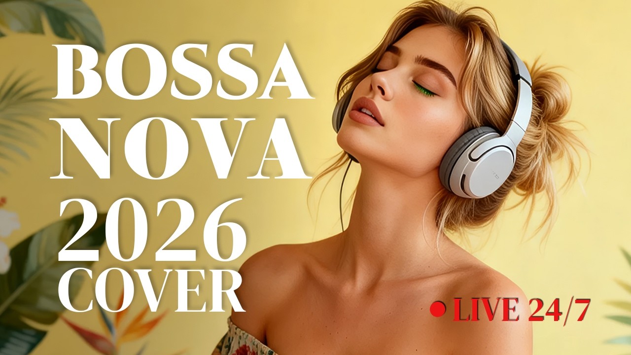 LIVE 24/7 - Bossa Nova Covers of Popular Songs 50 Hits 2026  for Relaxing