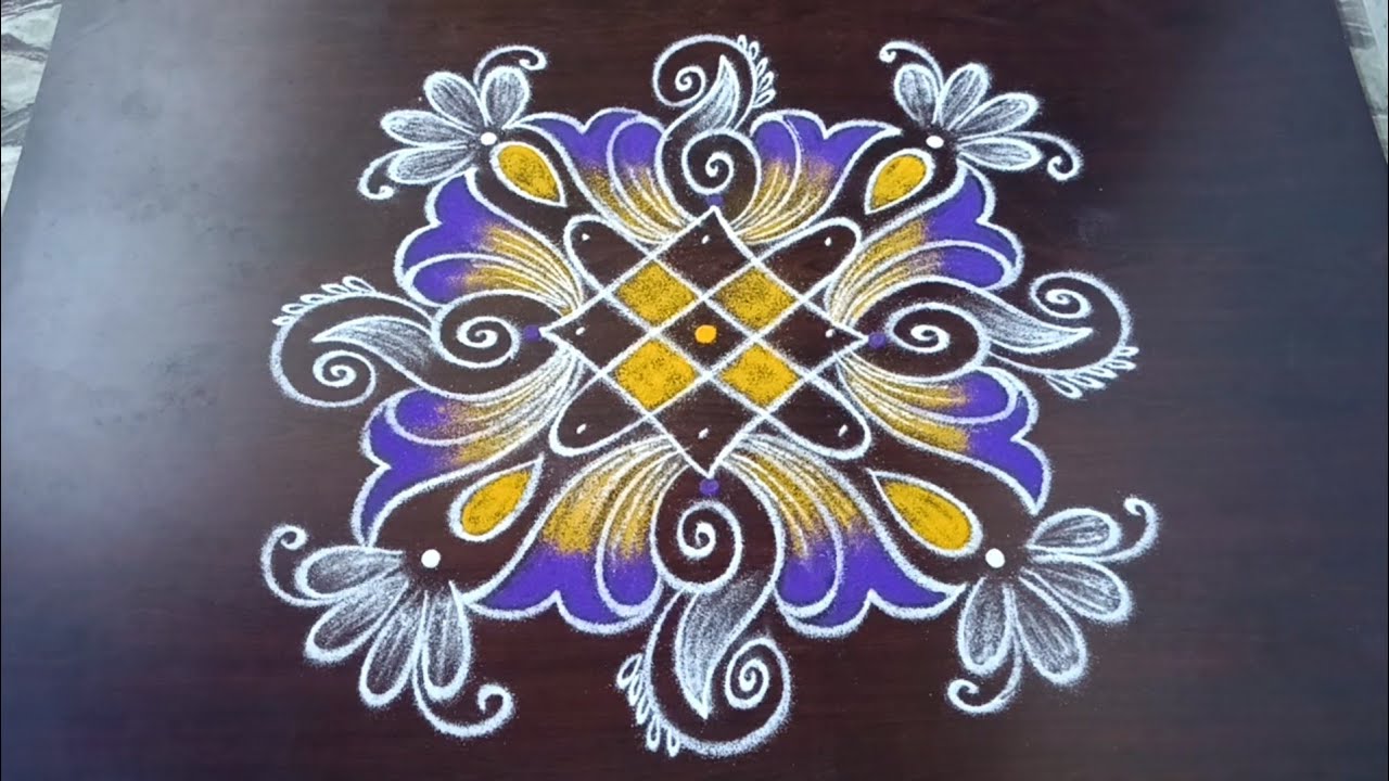 Margazhi 2025 kolam-15🌺மார்கழி கலர் கோலங்கள்🌺Danurmasam bird rangoli/Festival sangukolam/Latha kolam