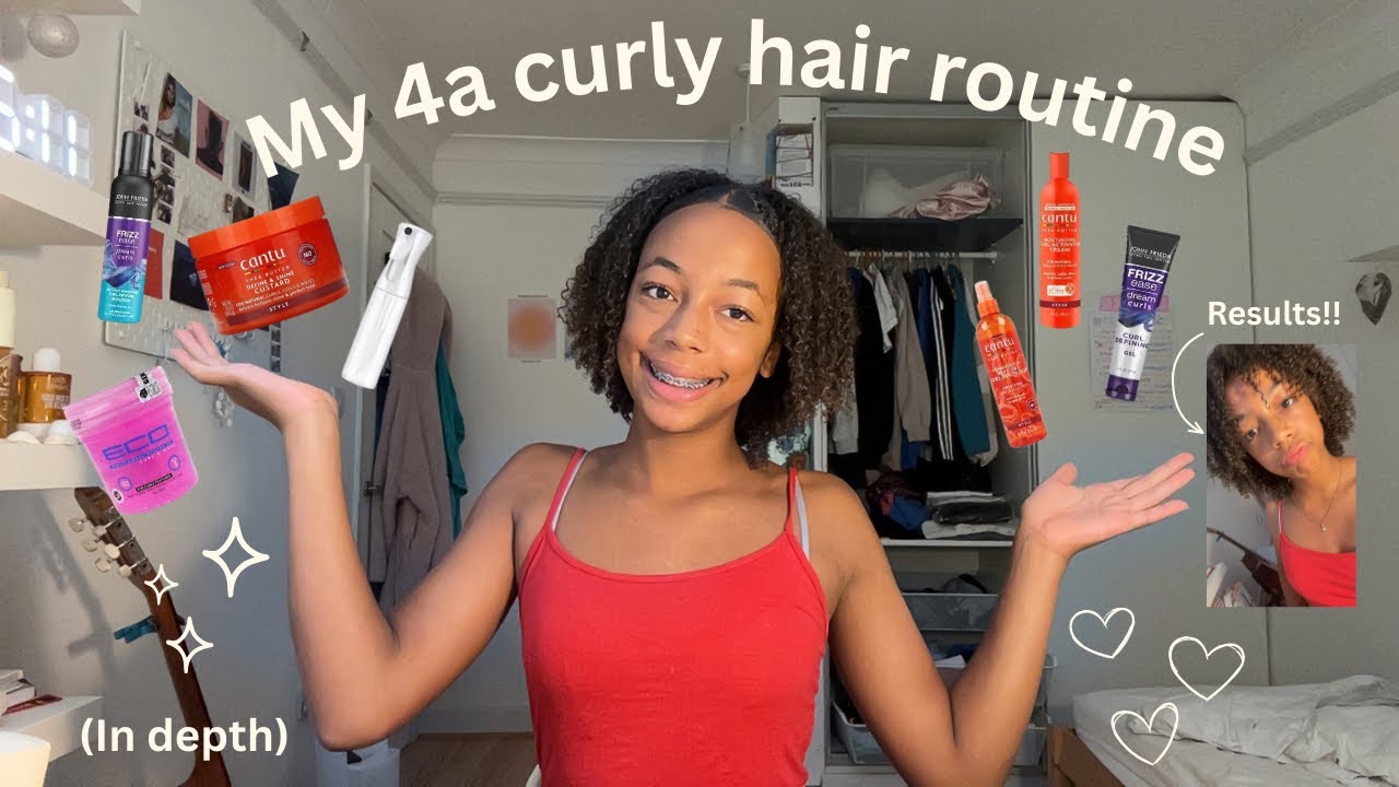 my 4a curly hair rotine (in depth) 
