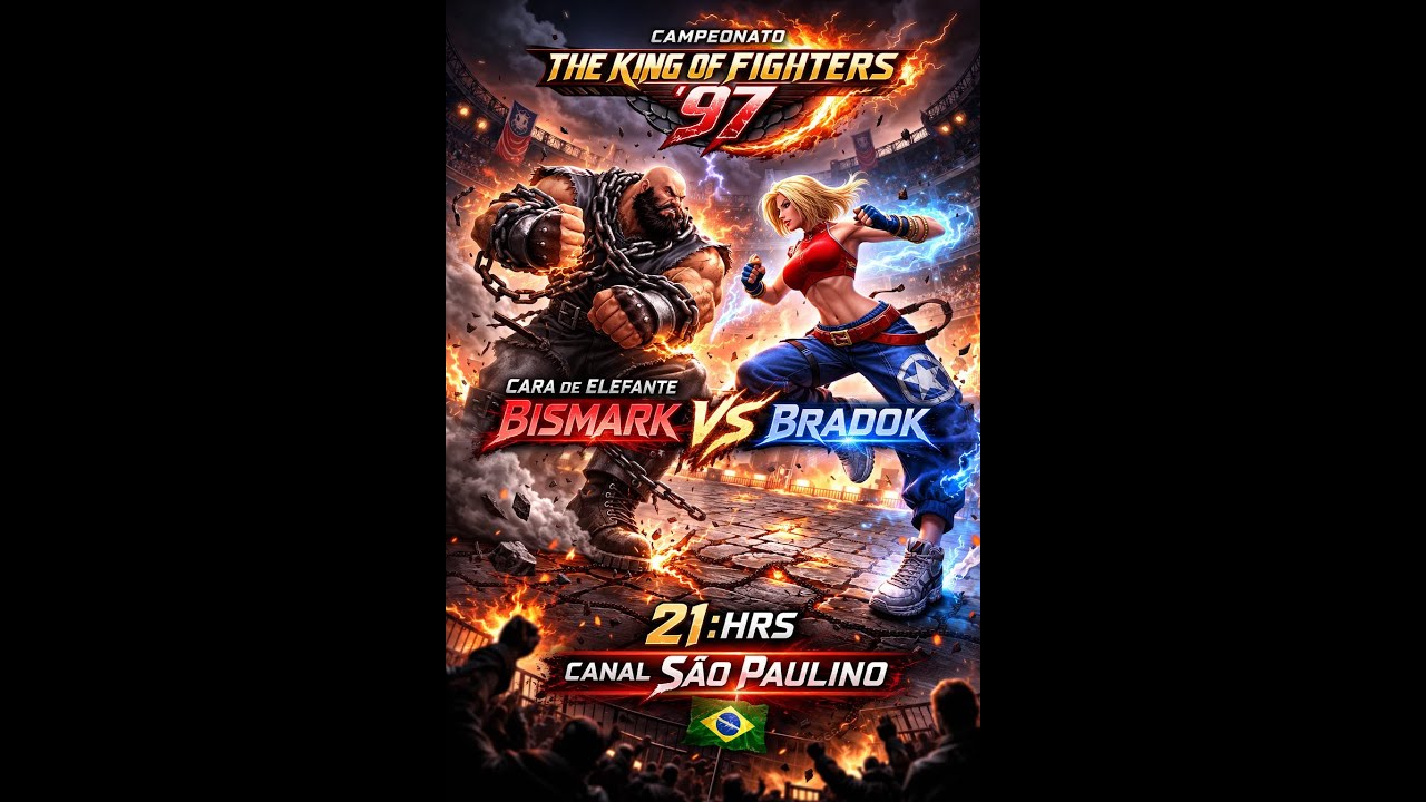 BRADOCK VS BISMARCK  KOF97  TORNEIO CARA DE ELEFANTE SEMI FINAL LOSER